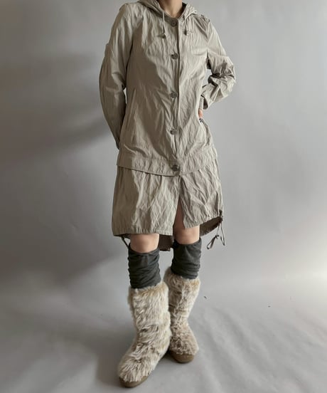 【USED】 Cop.Copine Hooded Nylon Coat  /251014-028