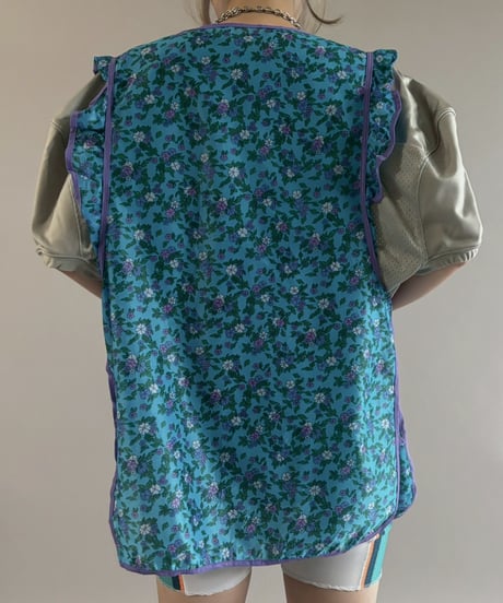 【USED】 Flower Pattern Euro Apron / 260321-025