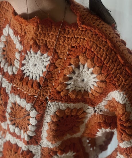 【RE;CIRCLE】 Short Sleeve Granny Knit Top③ /210404-003