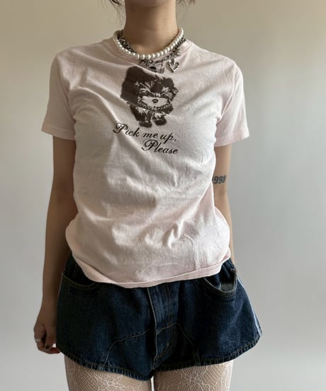 【USED】 GUESS JEANS Dog Print T-Shirt/250510-069
