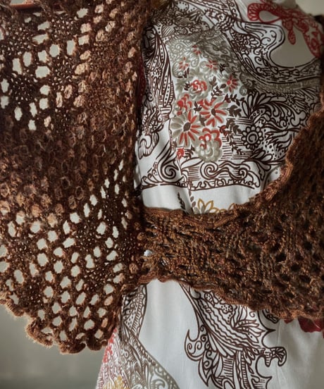 【USED】　Crochet Knit Cardigan/ 220220-035