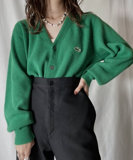 【USED】   LACOSTE Knit Cardigan 12/211126-020