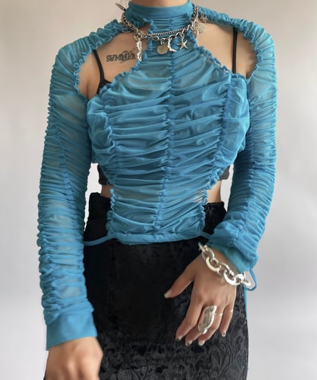【USED】 ESTER MANAS Design Sheer L/S Top /240914-031