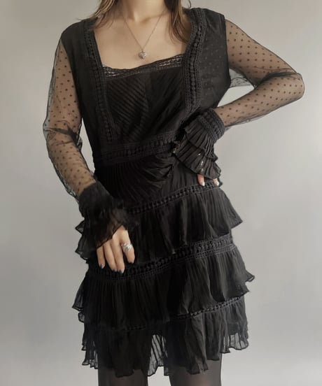 【USED】 Tiered Lace One-piece / 230624-009