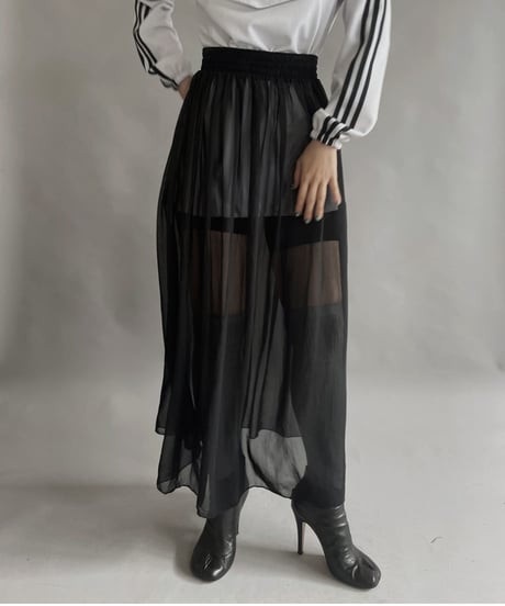【USED】 See-through Long Skirt / 230311-011