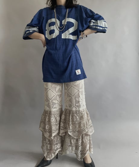 【RE;CIRCLE】 RE Crochet Tiered Pants / 230504-007
