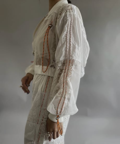 【RE;CIRCLE】 RE White Patch Short Blouson / 240509-006