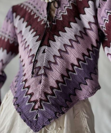 【USED】   Crochet L/S Top/210926-003