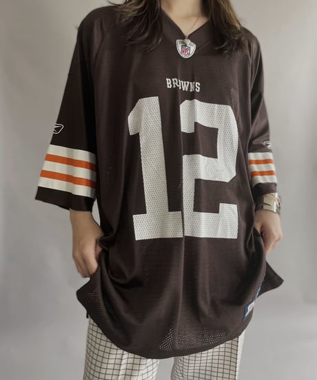 【USED】 NFL Football Nylon Short Sleeved Shirt / 230311-019