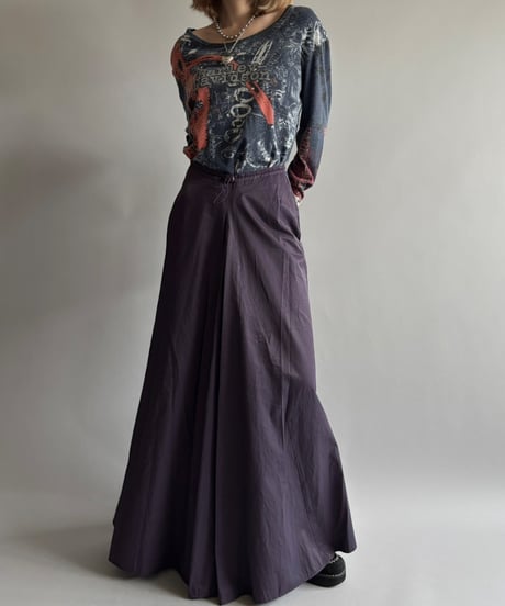 【USED】 Nylon long Skirt / 250913-011