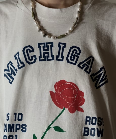 【USED】 S/S T-shirt MICHIGAN ROSE BOWL/210801-051