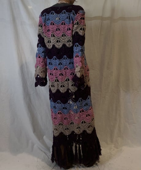 【USED】Crochet Knit Cardigan④/210217-066