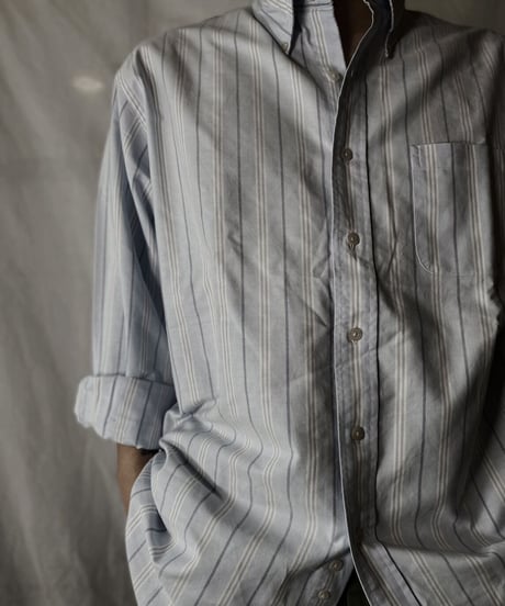 【USED】 Brooks Brothers L/S Strip Shirt④/210624-007