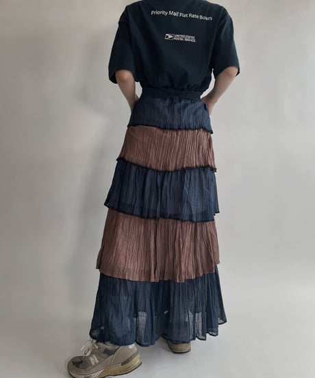 【RE;CIRCLE】 RE Tiered skirt / 220723-005