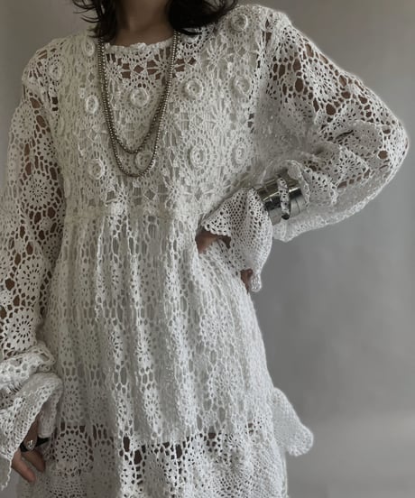 【RE;CIRCLE】 RE Crochet Lace One-piece / 230504-003