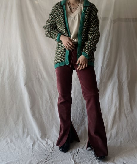 【USED】Crochet Knit Cardigan①/210217-037