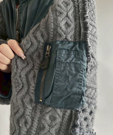 【RE;CIRCLE】 RE MA1 × Alan Knit Jacket / 251225-001