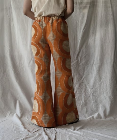 【RE;CIRCLE】 RE Antique Curtain Flare Pants③/ 210613-009