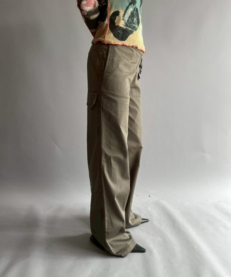 【USED】  Cop.Copine Belt Design Flare Pants / 251014-037