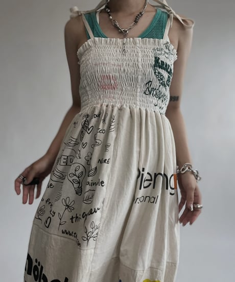 【RE;CIRCLE】 RE Eco-Friendly Bag Camisole One-piece / 220804-025