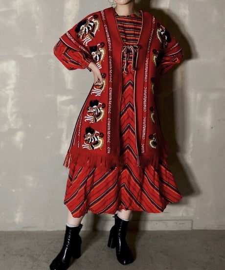 【USED】 Knit Poncho ① / 201120-005