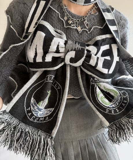 【RE;CIRCLE】 RE Mellow Ribbon Knit Top + Muffler  /  250123-002