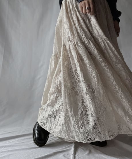 【USED】 Lace Long Skirt/211028-013
