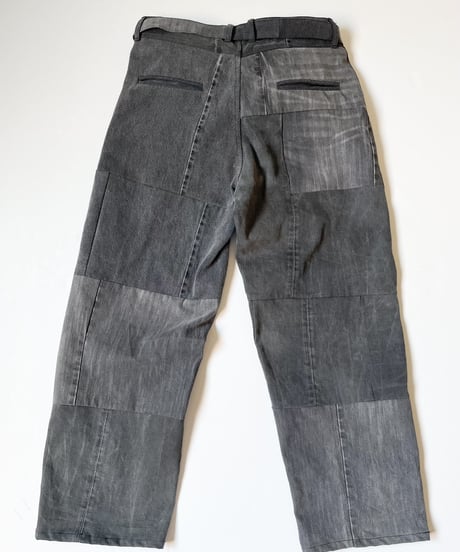 【RE;CIRCLE】 RE Denim Patch Work Pants Black / 230909-027