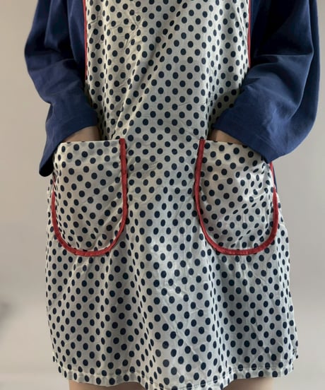 【USED】 Dot Pattern Euro Apron / 260321-019