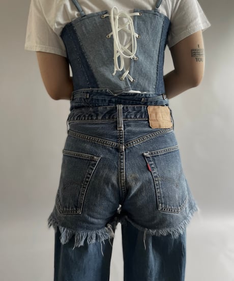 【USED】50~60's Levi's Cut Off Denim Shorts /240718-004