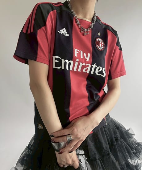 【USED】 10~11's adidas AC Milan Soccer Shirt/ 250607-027