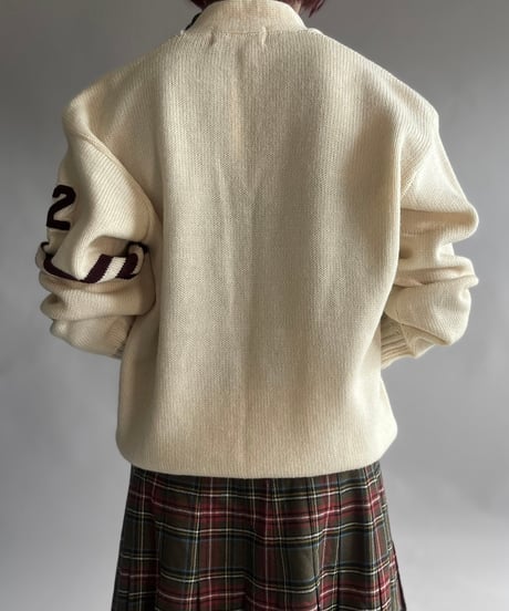 【USED】 Vintage Lettered Knit Top/241130-014
