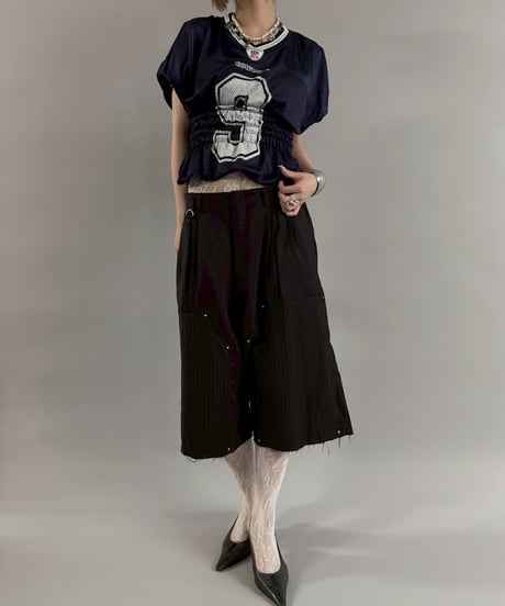 【RE;CIRCLE】 Shirring Football Shirt  /  250904-003