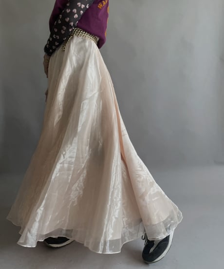 【USED】 Pelicana Poly Long Skirt / 230408-005