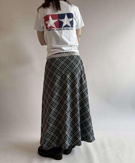 【USED】 Check Long Skirt  /250802-014