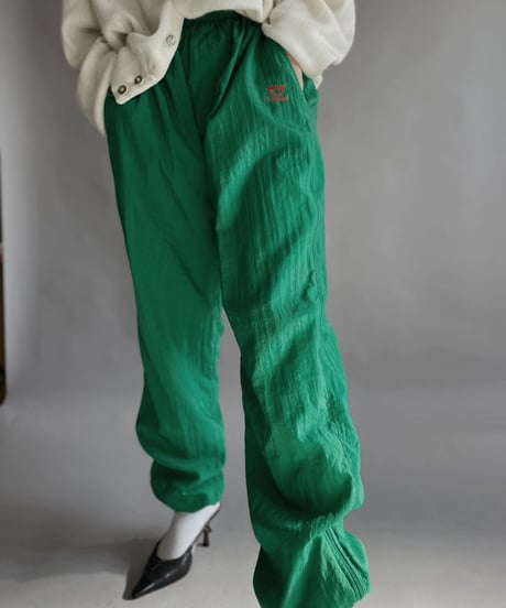 【USED】 Leopard Nylon Pants Green / 230128-020