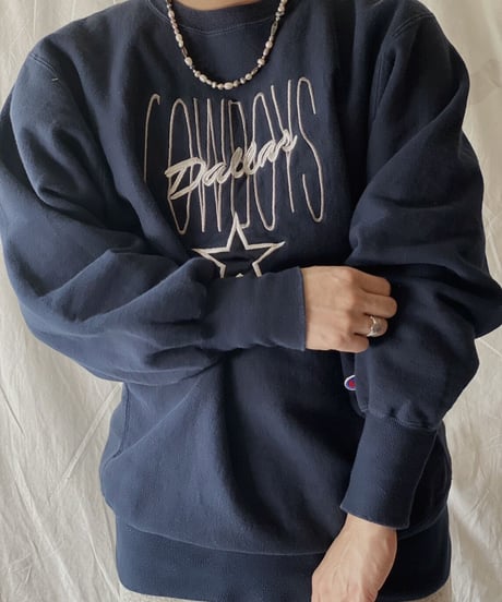 【USED】 90's USA Champion Reverse Weave Dallas/210324-019