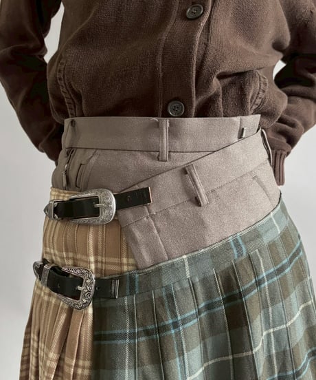 【RE;CIRCLE】 RE Kilt Long Skirt / 260108-005