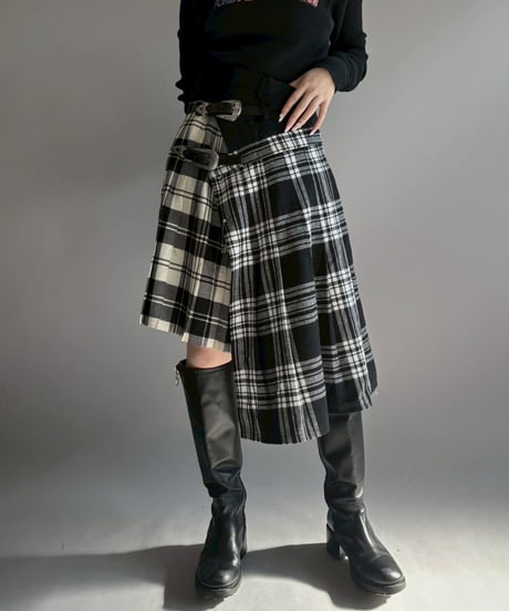 【RE;CIRCLE】 RE Kilt Long Skirt / 251204-008