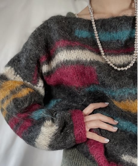 【USED】    Mohair Knit Top/211216-024