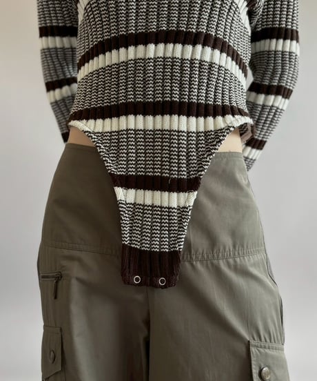 【RE;CIRCLE】 RE Rib Knit Leotard Top / 260416-009