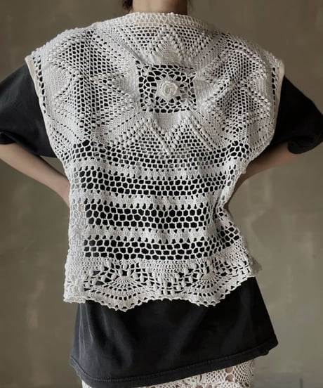 【RE;CIRCLE】 RE Crochet Vest③/20220317-018
