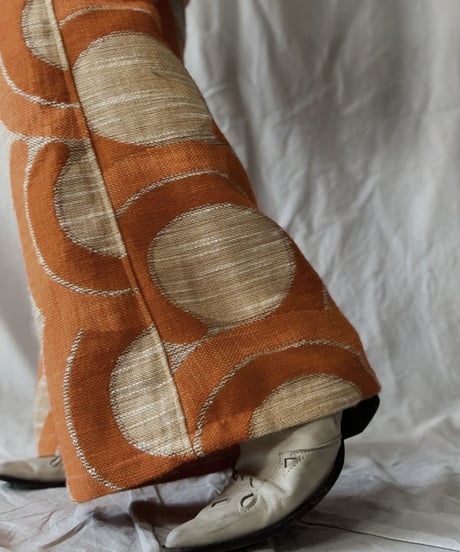 【RE;CIRCLE】 RE Antique Curtain Flare Pants③/ 210613-009