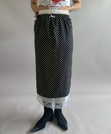【RE;CIRCLE】 RE Dot Pattern Layered Skirt / 260514-013