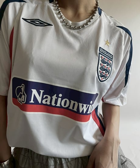 【USED】07~08's UMBRO England Training Soccer Shirt / 250809-014