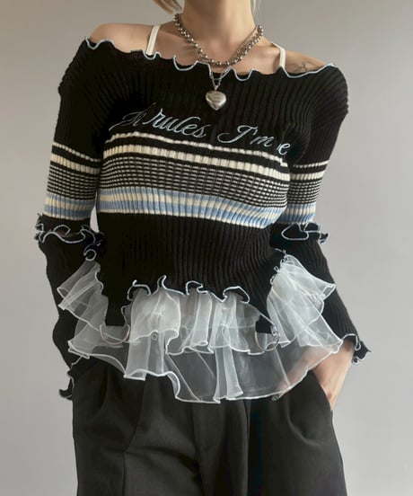 【RE;CIRCLE】 RE Mellow Knit Top /  251023-016