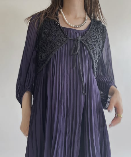 【USED】 Crochet Vest / 220430-016