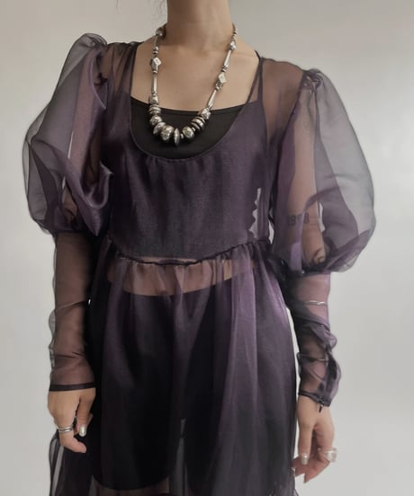 【RE;CIRCLE】 RE Sheer Purple One-piece / 220721-001