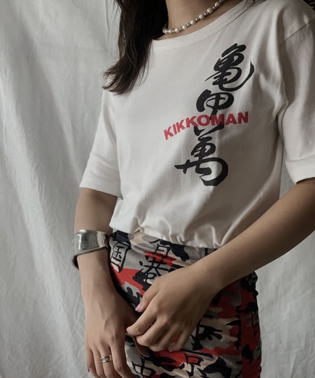 【USED】S/S T-shirt KIKKOMAN /210602-006