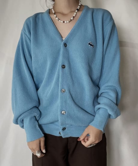 【USED】   LACOSTE Knit Cardigan③/211126-003